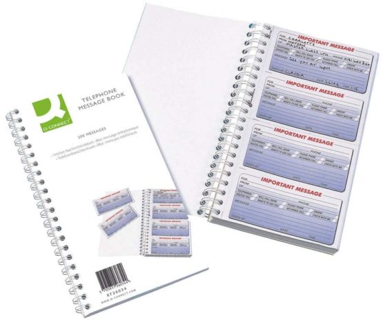 Q Connect 200 Messages Duplicate Telephone Message Book