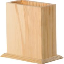 Artemio VICR Wooden Pencil Holder, Beige, 10 x 7 x 12 cm