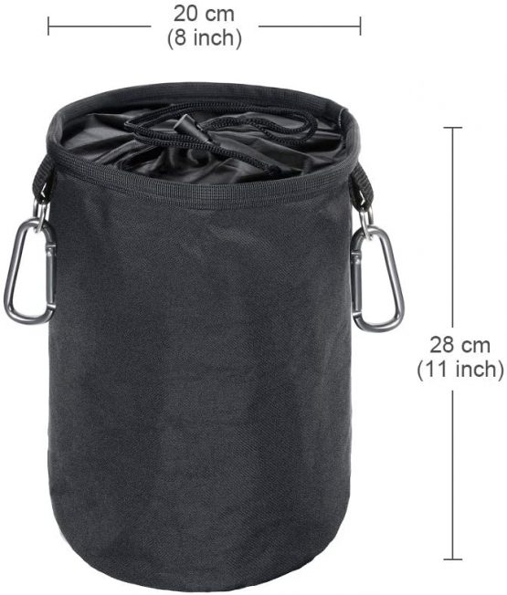 Rovtop Large Peg Bag Weather Resistant Clothes Bag for Pegs with 2 Hanger Clips - Image 2