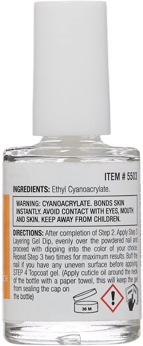 Cuccio Powder Polish Dip System Step 3 Layering Gel, Clear, 14 ml (Pack of 1) - Image 2