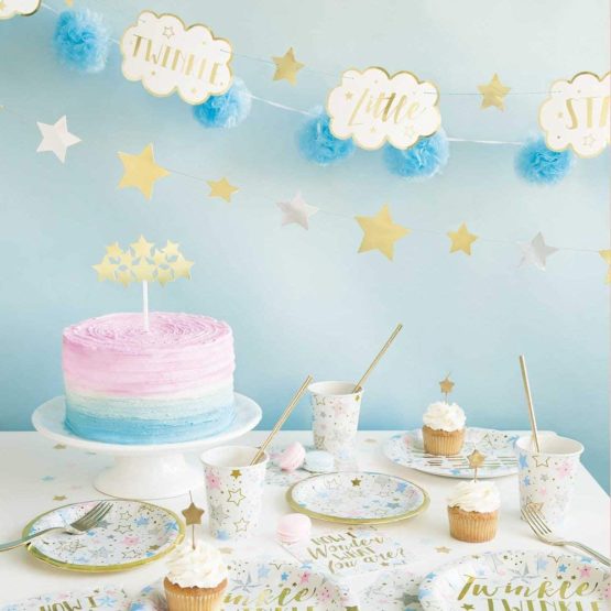 Unique Party 72421 - Mini Twinkle Twinkle Little Star Table Decorations, Pack of 3 - Image 4