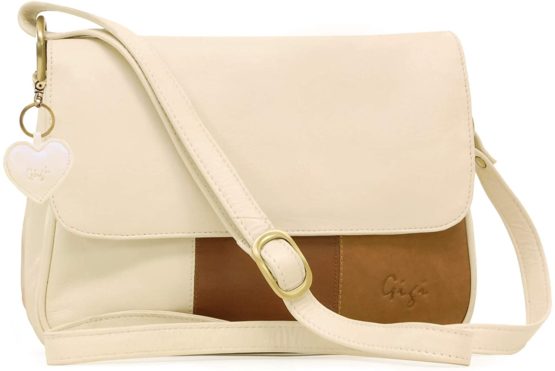 GIGI - Women's Leather Flap Over Cross Body Handbag - Shoulder Bag with Long Adjustable Strap - OTH1008