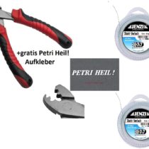 Top Leader Set 2 x Steel Leader 7x7 9 kg, 5 m, 20 Crimp Sleeves + Free Petri Heil! Sticker.