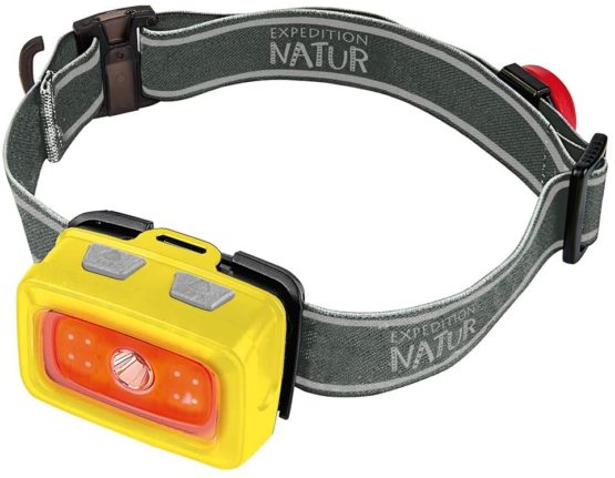 moses. Unisex – Adult Expedition Nature LED Headlamp Head Torch with 7 Light Modes Incl. Red Light and Green Light For Jogging, Camping and Outdoor, Yellow, One Size - Image 2