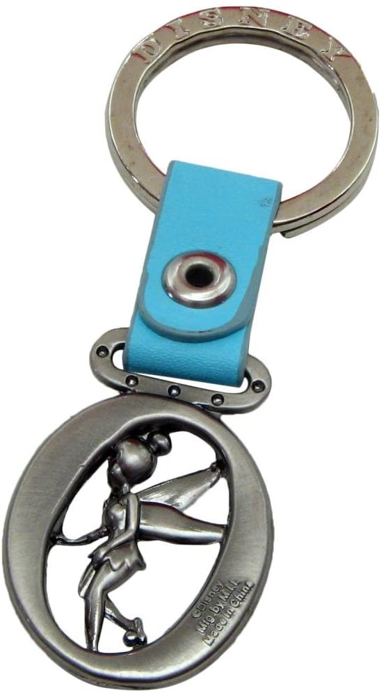 Tinker Bell Letter O Pewter Keyring, Turquoise, 1 - Image 2
