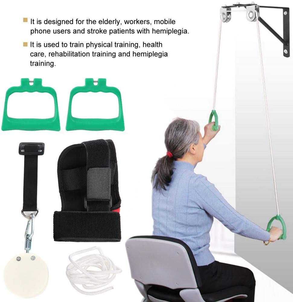Yinhing Shoulder Pulley System Exercises for Rotator Cuff Arm Rehabilitation Exercise System Shoulder Flexibility Stretching Range of Motion - Image 2