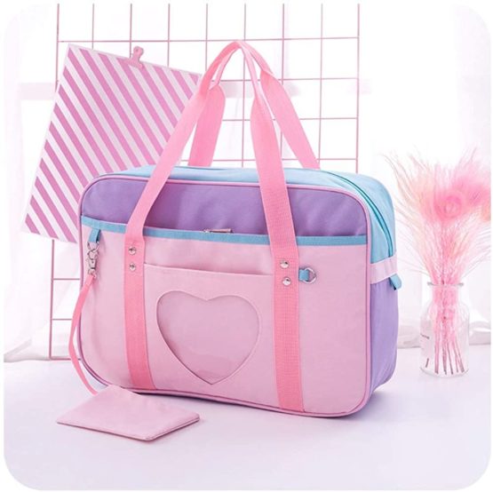 Ita Bags Heart Shape Window Japanese School Handbag Large JK Bag Girls Duffle Purse Anime Satchels for Lolita Comic DIY Cosplay - Image 2