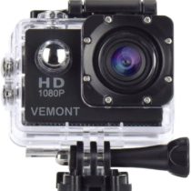 VEMONT Full HD 2.0 Inch Action Camera 1080P 12MP Sports Camera Action Cam Underwater 30m/98ft Waterproof Camera and Mounting Accessories Kit for Diving/Bicycle/Climbing/Swimming etc