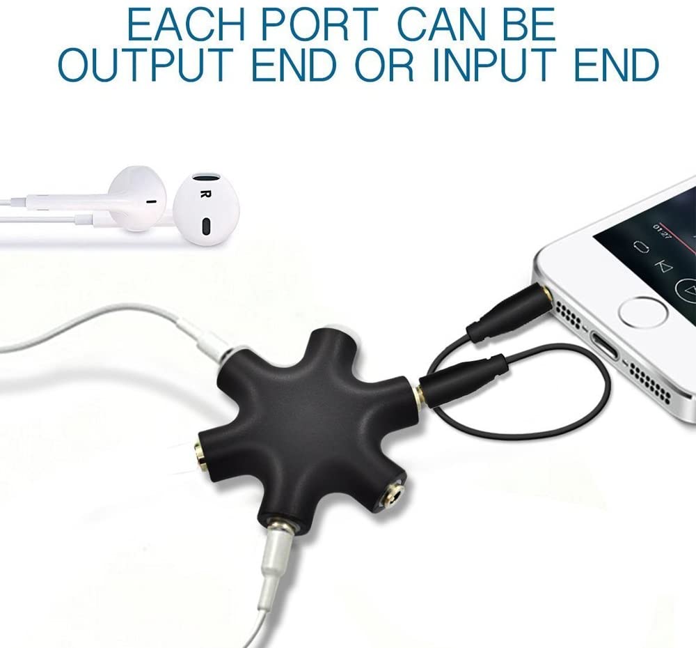 ULTRICS Headphone Splitter, 3.5mm Male to Female Multi Earphone Audio Splitter - Image 4