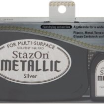 Tsukineko Stazon Ink Pad, Silver