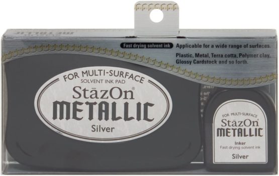 Tsukineko Stazon Ink Pad, Silver