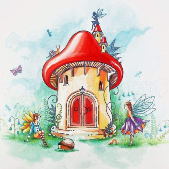 Creative Expressions Fairy Doors B A5 Clear Stamp Set, Grey - Image 2