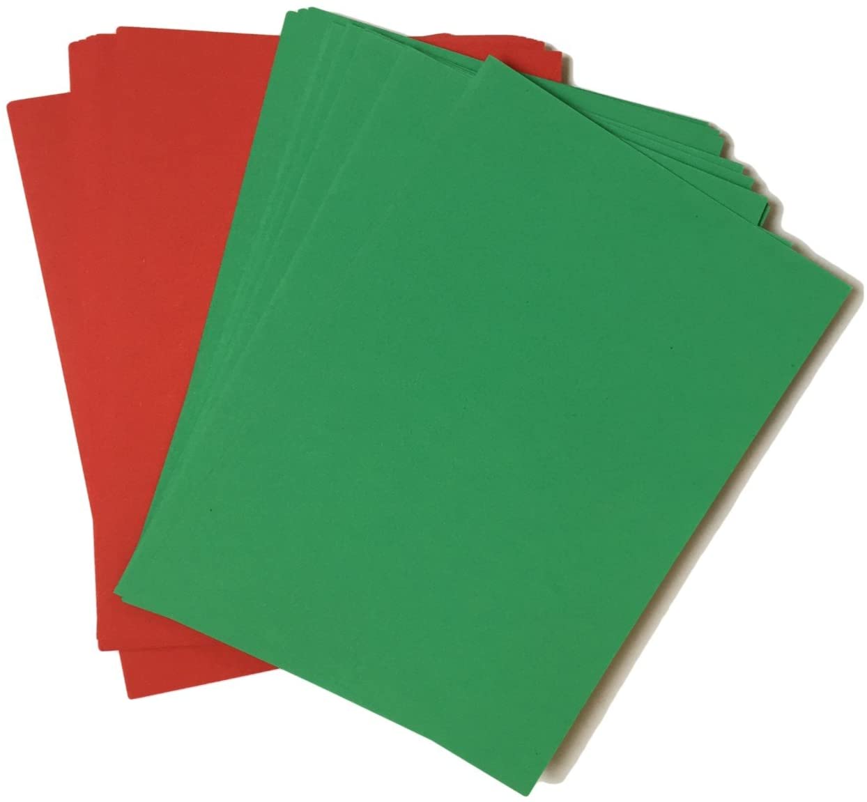 House of Card & Paper A4 210 x 297 mm Christmas Card - Red/Green (Pack of 100 Sheets), Red & Green