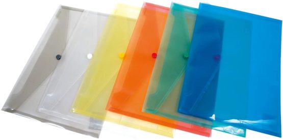 Teczka kopertowa A4 na zatrzask transparentna - Image 2