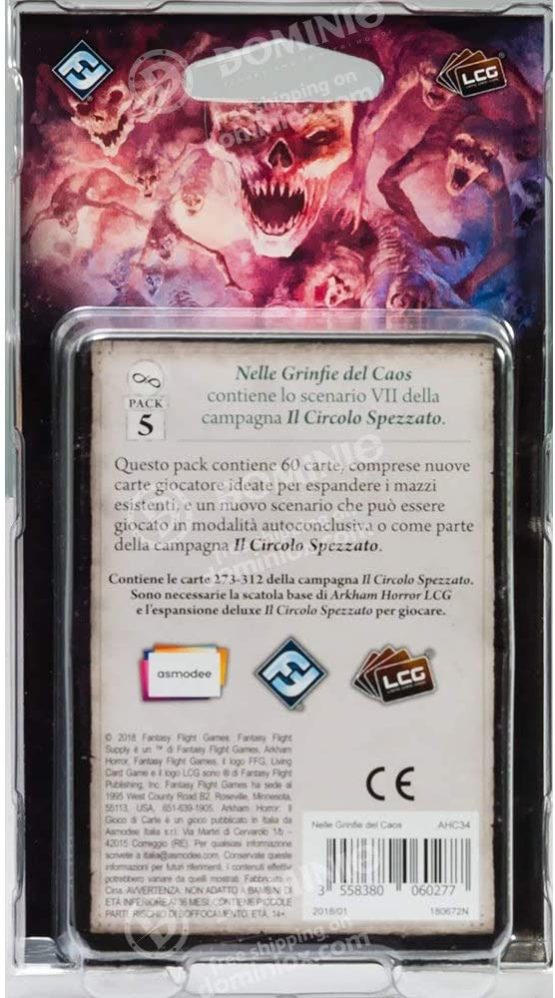 Asmodee Italia- Arkham Horror LCG in the Chaos Grinfie Expansion Board Game, Colour, 9633 - Image 2