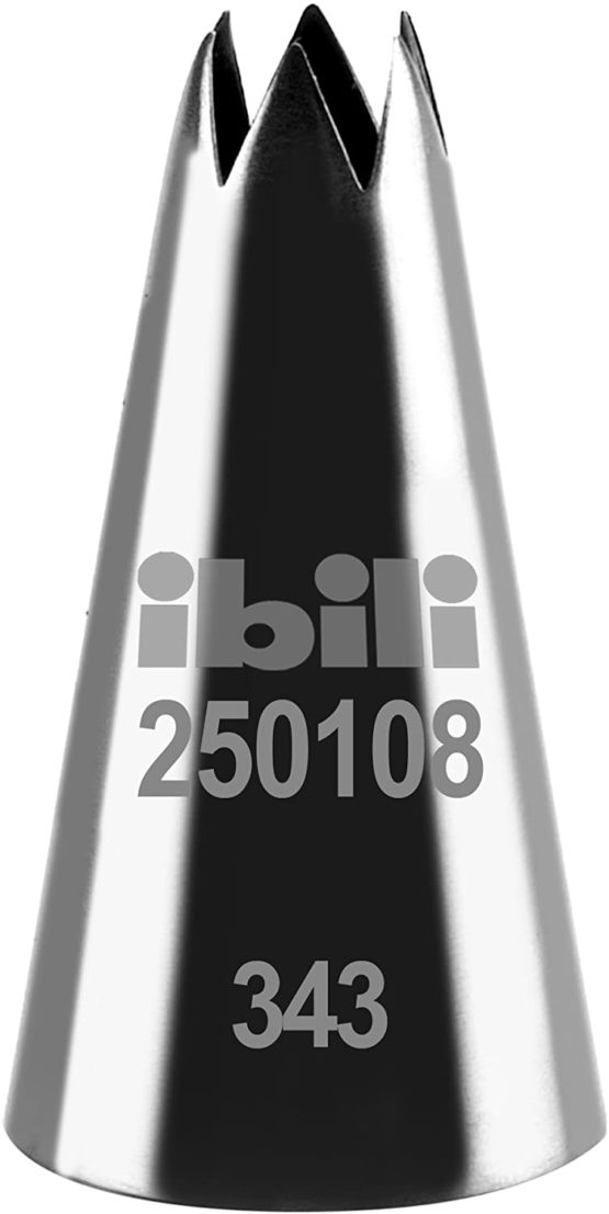 IBILI 250108 Star Piping Nozzle, Stainless Steel, Silver, 8 mm