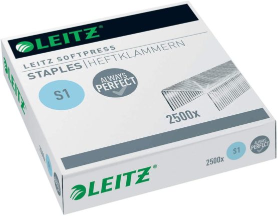Leitz Softpress 5497000 Staples S1 Galvanised Box of 2500 Staples