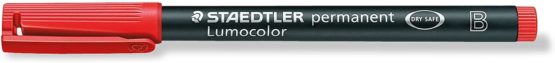 Staedtler 314 – 2 Permanent Marker (Red, Black, Red)