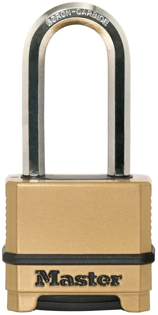 MASTER LOCK High Security Padlock, Security Level 9/10, Outdoor, Combination, Zinc, Weatherproof, XLong Shackle