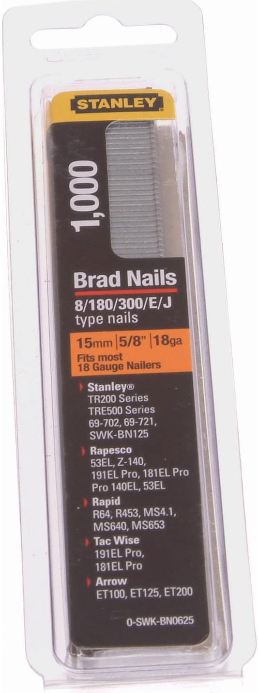 STANLEY 15mm Nail, 0-SWK-BN0625, Multi, 15 mm