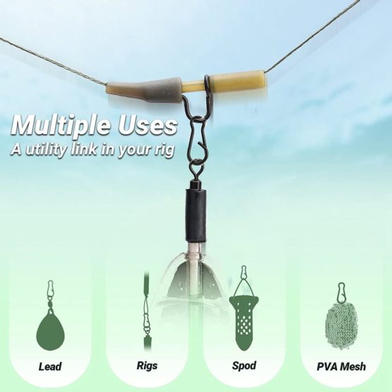 NEWSHOT Multi Quick Change Clips for Carp Fishing Tackle Swivels Rings Rigs Links (Pack of 30) - Image 3