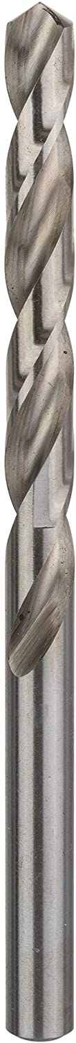 Bosch 1pc. HSS-G Drill Bit (Metal, Hard Plastic, diameter 8 x 75 x 117mm, Accessory Drill Driver), Silver, 1 pc