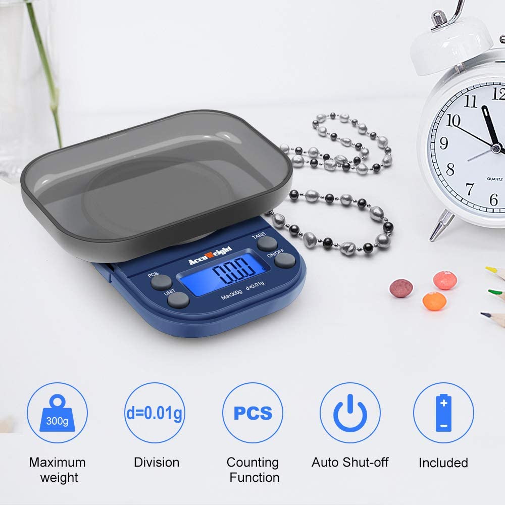 ACCUWEIGHT 255 Digital Pocket Jewelry Scale Portable Mini Electronic Weighting 