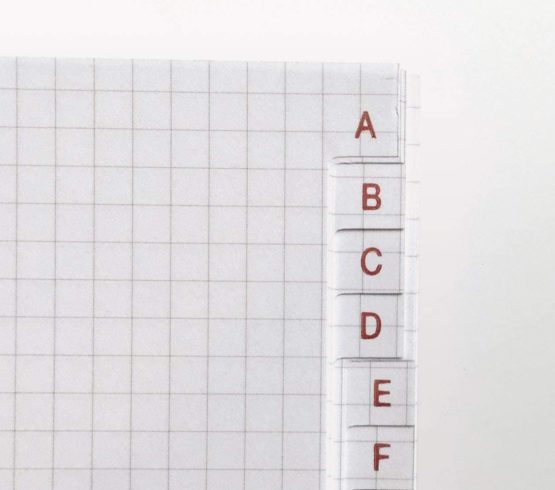 Basicos MR 10420 Flexible Leather A6 Notebook with 300 Pages Featuring a Grid with an Index - Comes with a Rubber - Black - Image 2