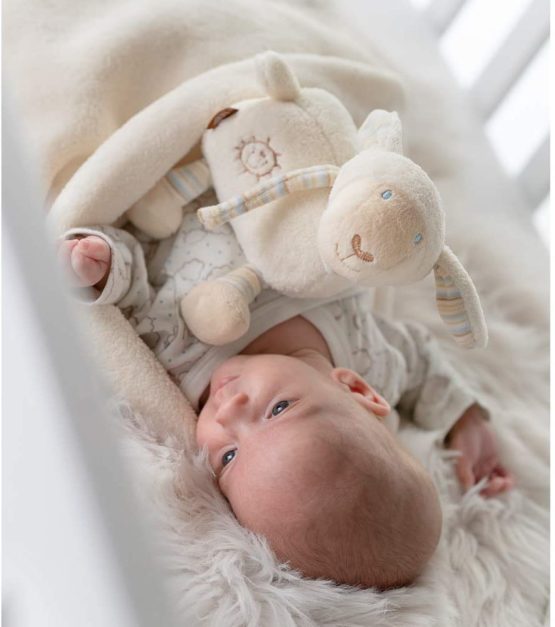 Fehn 154658 Sheep Music Box – Wind-Up Music Box with Removable Mechanism – for Babies and Toddlers from Newborns Onwards – Dimensions : 16 cm - Image 2