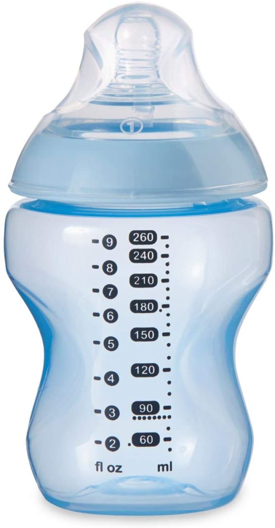 Tommee Tippee Closer to Nature® Newborn Baby Bottle Starter Set, Breast-like Teats with Anti-Colic Valve, Blue - Image 4