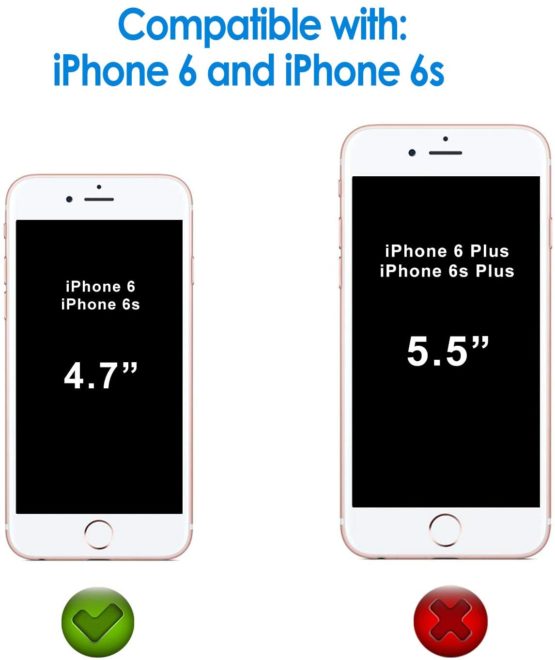 JETech Screen Protector for iPhone 6 and iPhone 6s Tempered Glass Film, 2-Pack - Image 2