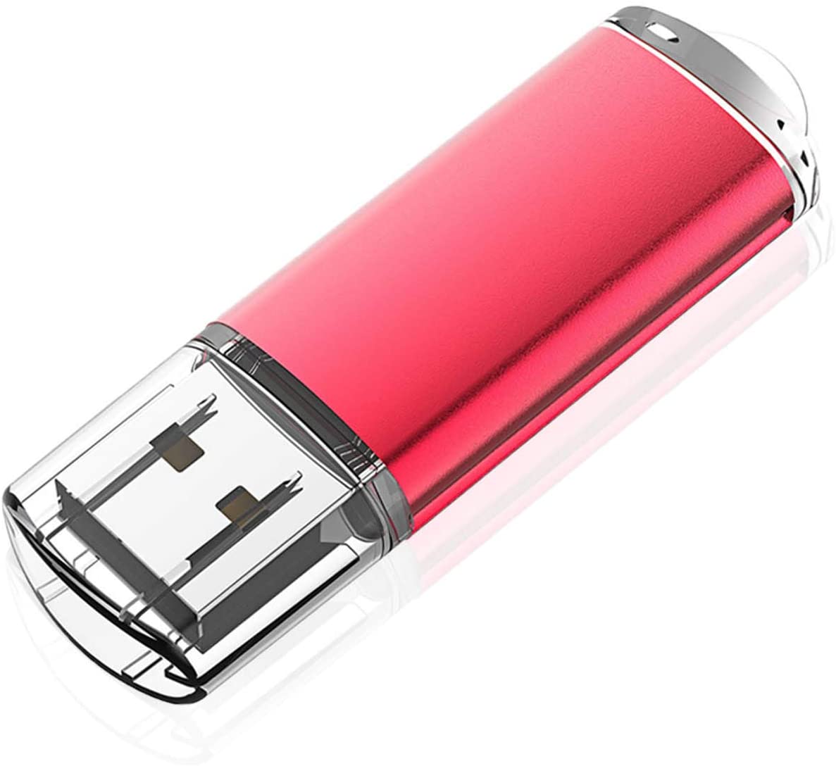 KOOTION 32 GB USB 2.0 Flash Drive Thumb Drive Memory Stick Pen Drive with LED Indicator, Red, 32G
