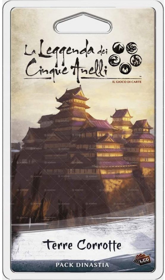 Asmodee Italia-La Leggenda dei Cinque Relli LCG espanre Terre Corrotte Living Card Game, Color, 9114