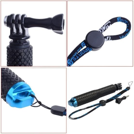 MyArmor Rubberized Aluminum Hand Grip Waterproof Selfie Stick Extendable (7-19 inch) Telescopic Handheld Pole Monopod for GoPro HD Hero 5/4/3+/3/2/1 - Image 4