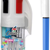 BIC 4 Colours Assorted Retractable Medium Point (1.0 mm) Ballpoint Pens, 6 Pens And Each Pen Contains 4 Colours
