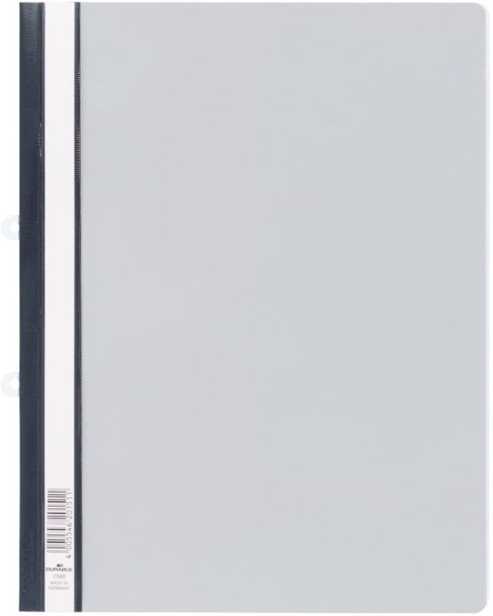 Durable 258010 Display stapler with filing slide, extra wide, grey, pack of 25