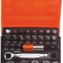 Bahco SB-2058/S26 BHSB-2058/S26 Bit Socket Set, Multi-Colour, 1/4-Inch, Set of 26 Pieces
