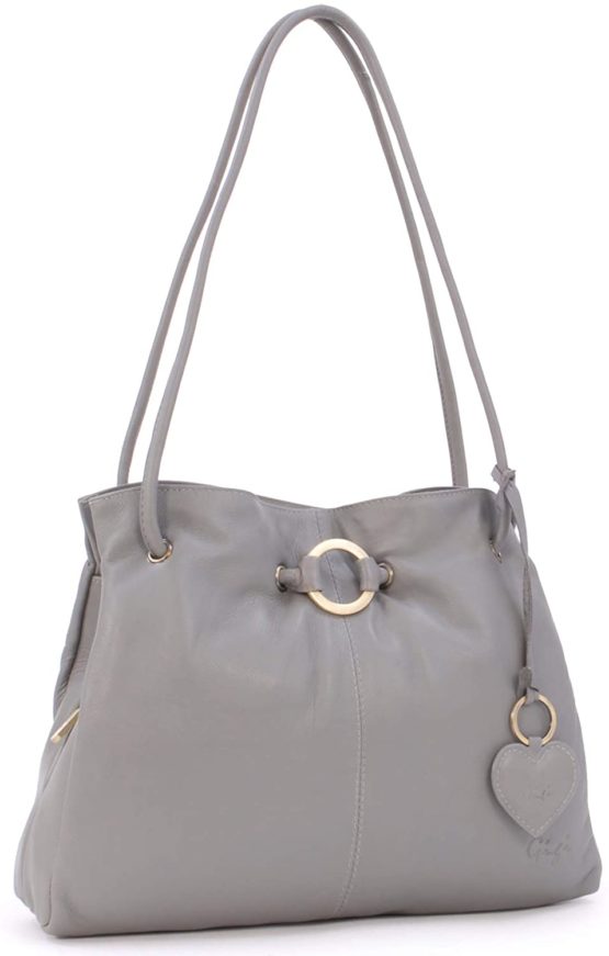 GIGI - Women's Leather Shoulder Bag - OTHELLO 4323