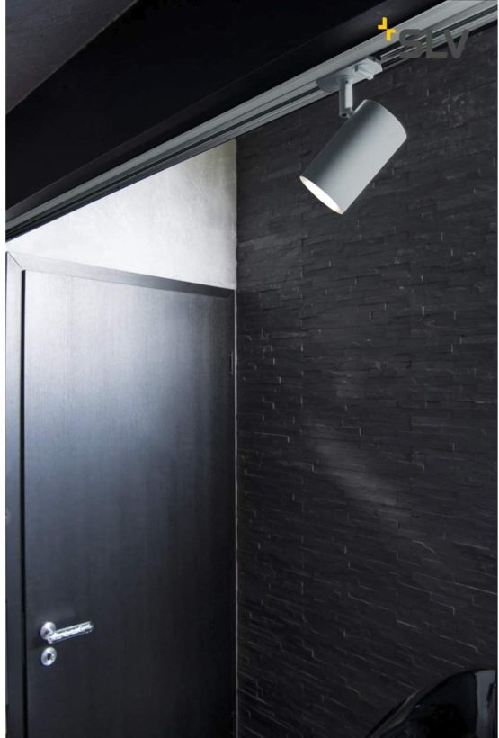 SLV 1-Phase Enola_B, LED spot, Spotlight, Ceiling, Track System, Indoor Lighting / GU10 50W Grey, Aluminium, 50 W - Image 2
