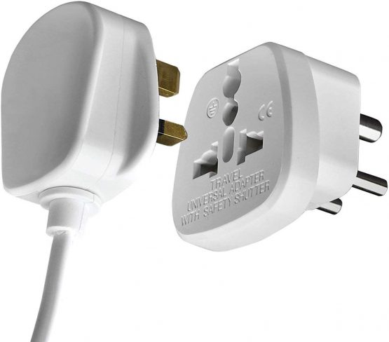 Gadgets Hut UK - 2 x UK to India Travel Adapters, 3 Pin Prong Plugs for Visitor from UK, Europe, USA, Australia to India (Pack of 2) - Image 4