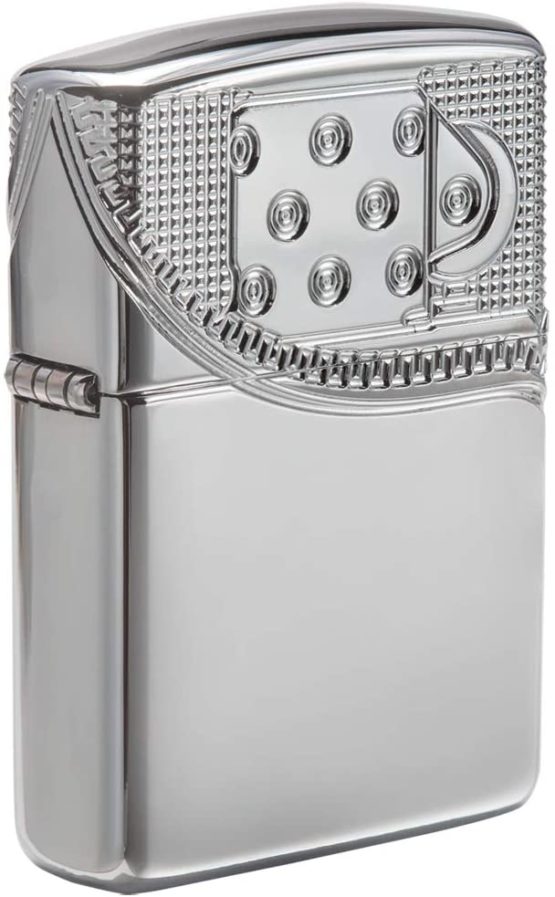 Zippo Unisex's Zipper Design Windproof Lighter, High Polish Chrome, Regular - Image 2