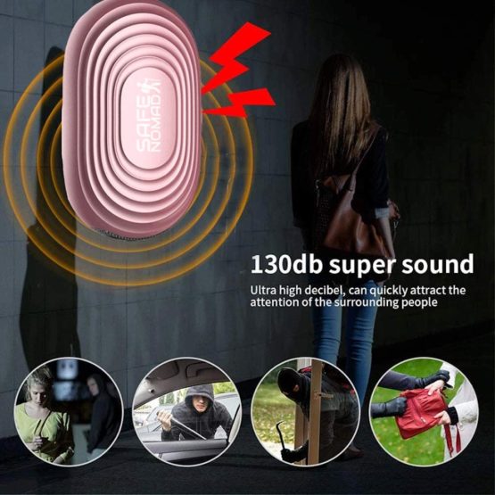 Personal Alarm for Women with LED Flashlight. Rose Gold, Small & Stylish Police Approved Loud (130db) Panic & Rape Alarm with Keychain for Girls, Kids, Students and the Elderly. - Image 2