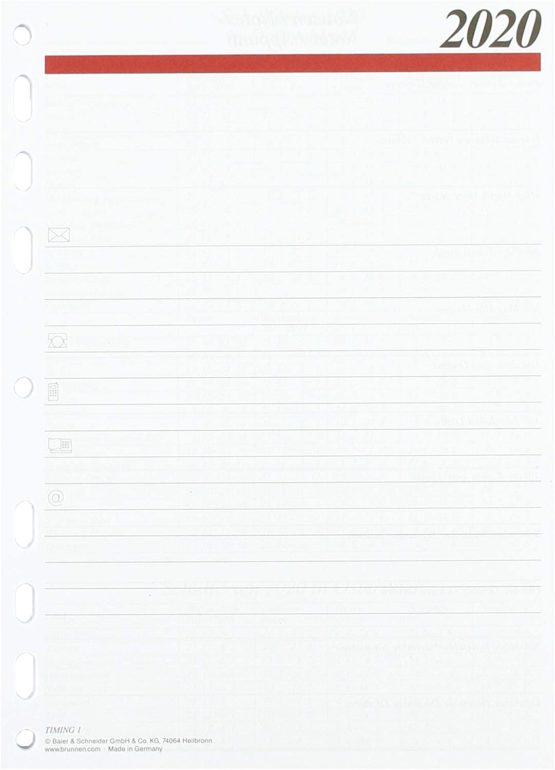 rido/idé 706591020, weekly calendar/scheduling systems, 2020, 2 pages = 1 week, page size 14, 8 x 20, 8 cm, A5