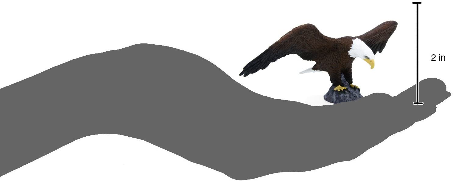 MOJO American Bald Eagle Wildlife Animal Model Toy Figure, Mixed, Large - Image 2