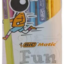 BIC Matic HB Mechanical Pencils and Eraser, Assorted Barrel Colours with Fine Point (0.7mm), Pack of 5