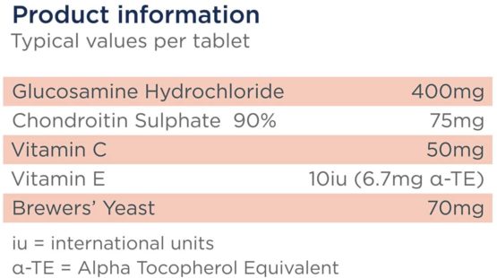 healthspan Flexi-Joints For Dogs Containing Glucosamine & Chondroitin | Vitamins C & E | Beef Flavoured | Pet Health (120 Tablets) - Image 3