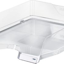 HAN Viva Letter Tray DIN A4 / C4, Stackable, with Clip, High-Gloss Transparent