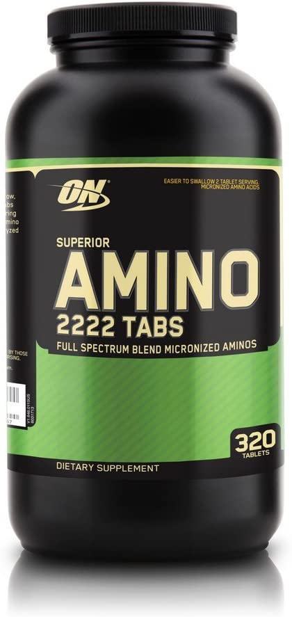Optimum Nutrition Superior Amino 2222 Capsules, 320 Capsules, Default, 320 count (Pack of 1)