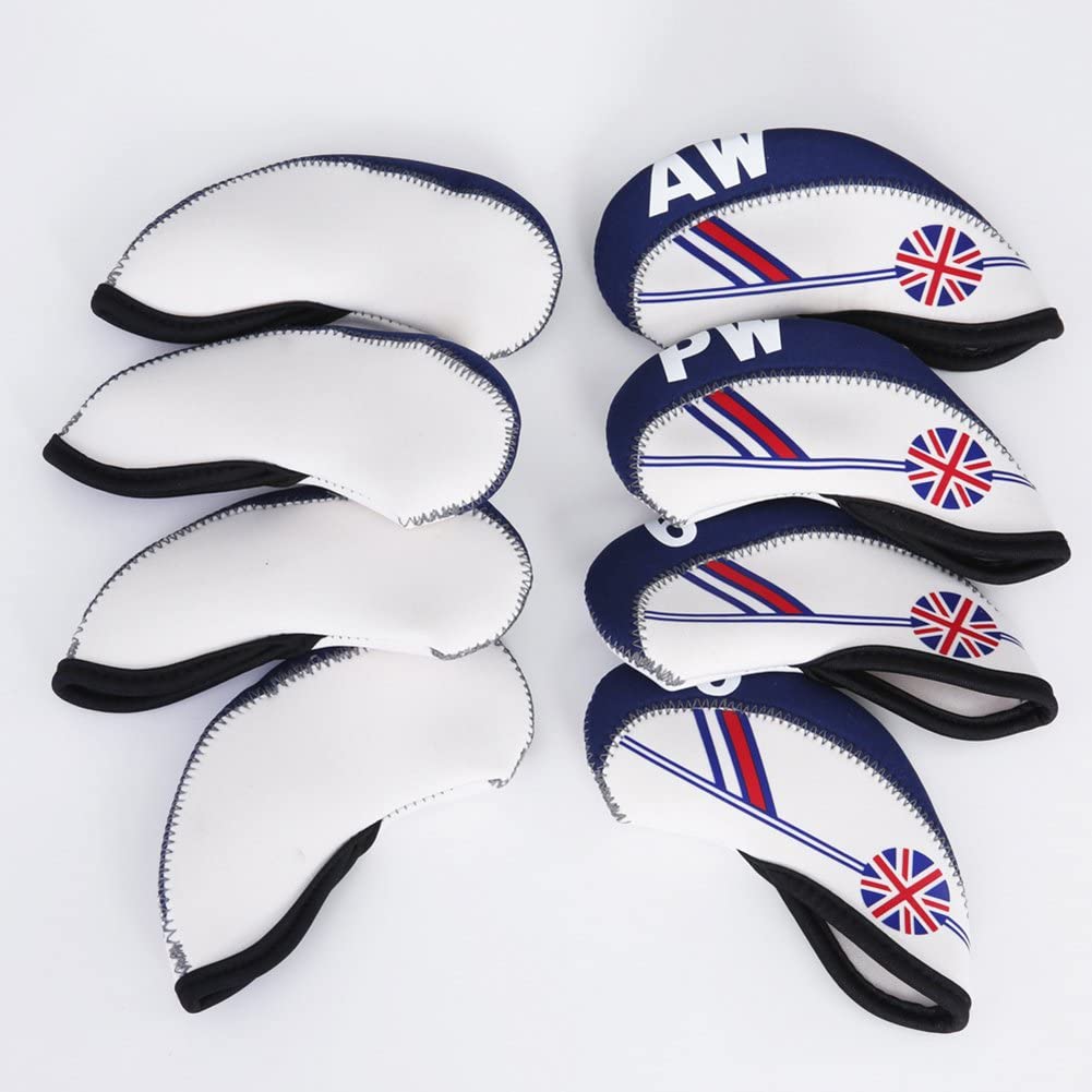 FLTRADE GOLF 10pcs UK Flag Patterned Neoprene Golf Club Iron Head covers cover set Headcovers Protect Case - Image 2