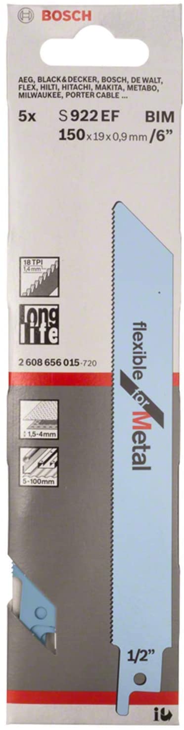 Bosch 2608656015 Sabre Saw Blade, Blue, 150 mm - Image 2